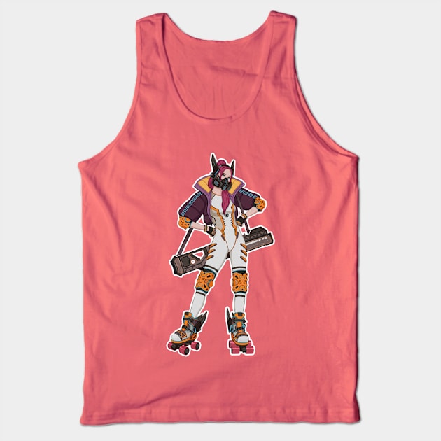 Roller girl Tank Top by DmitryD